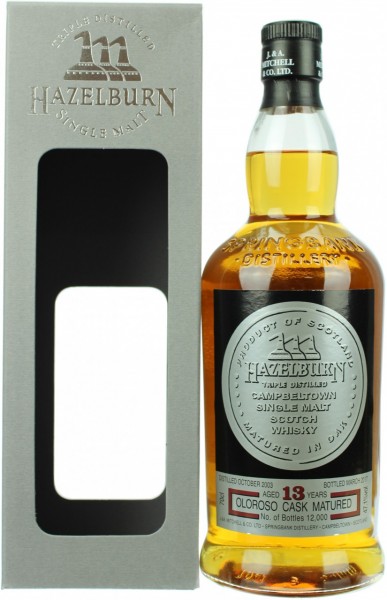 Hazelburn 13 JahreSherry Wood 47,1%vol, 0,7l